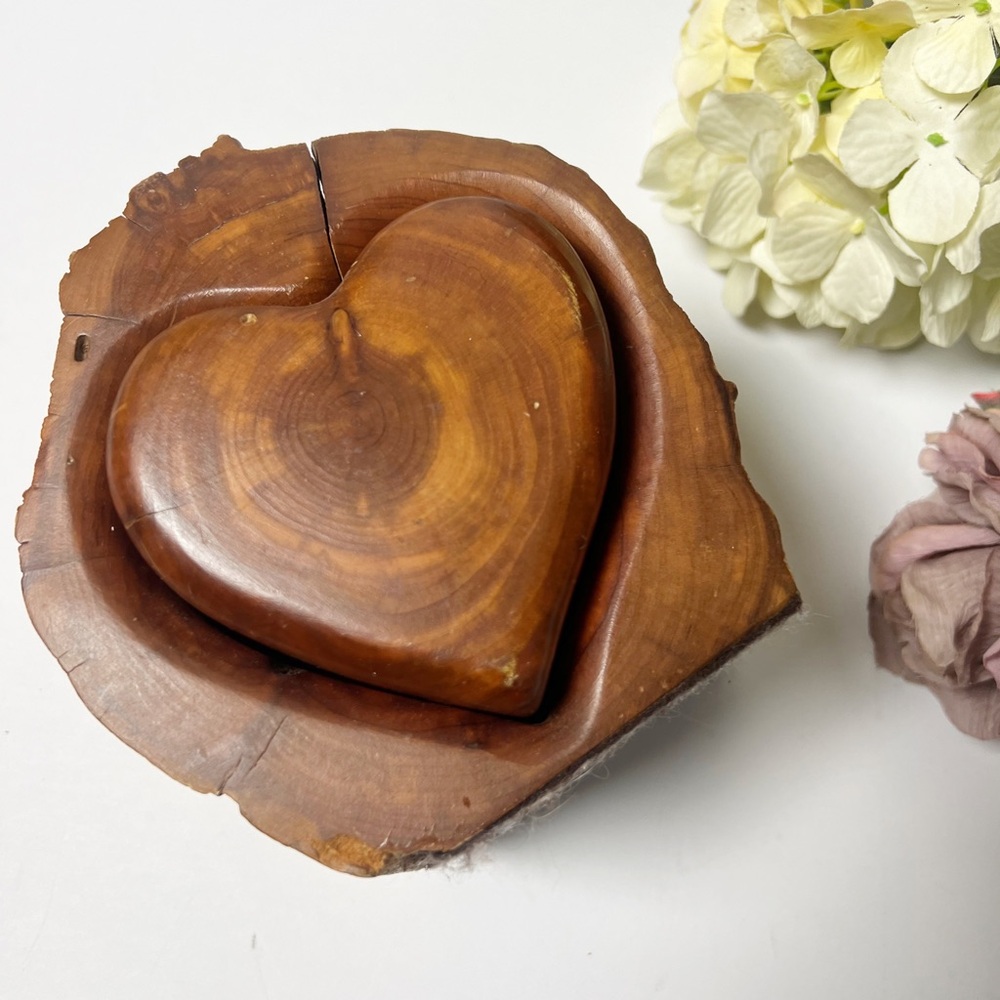 - Rare -Vintage Jeff Trag Micanopy Florida 1987 Hand Carved Wood Box - Picture 3 of 11